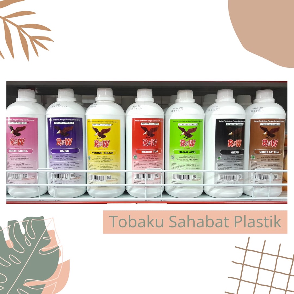 

Pewarna R&W Rajawali | Pewarna Makanan 750 ml | SUMBO R&W 750 ml