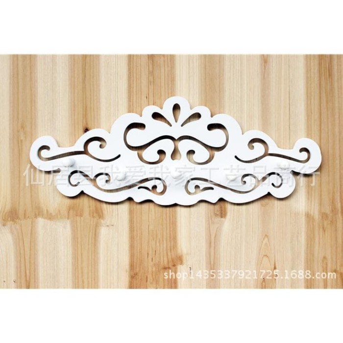Gantungan Dinding Vintage Mahkota DIY dengan 5 hook gantung