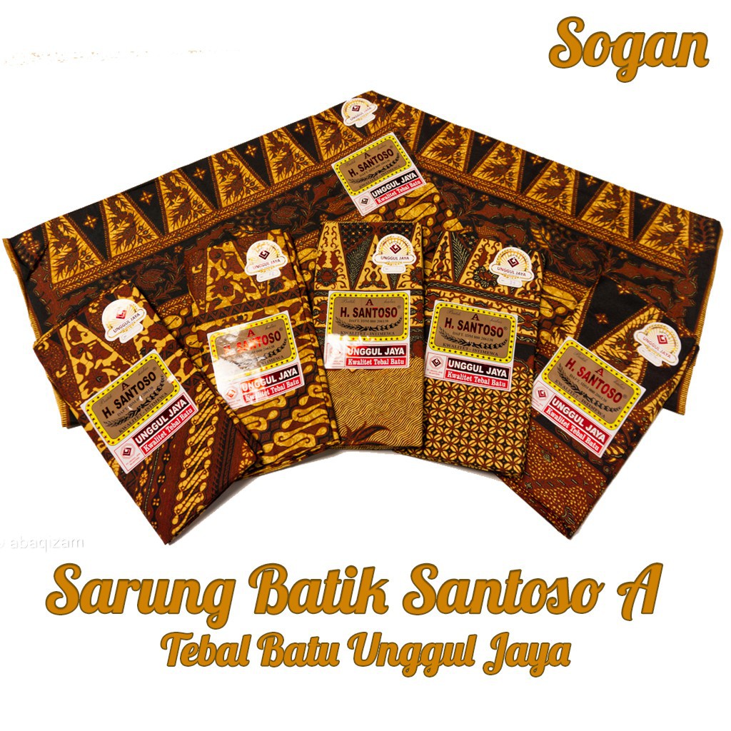 Kain Batik Jarik Batik H Santoso Unggul Jaya Grade A Sogan Batik Halus Tebal Kain Panjang A halus