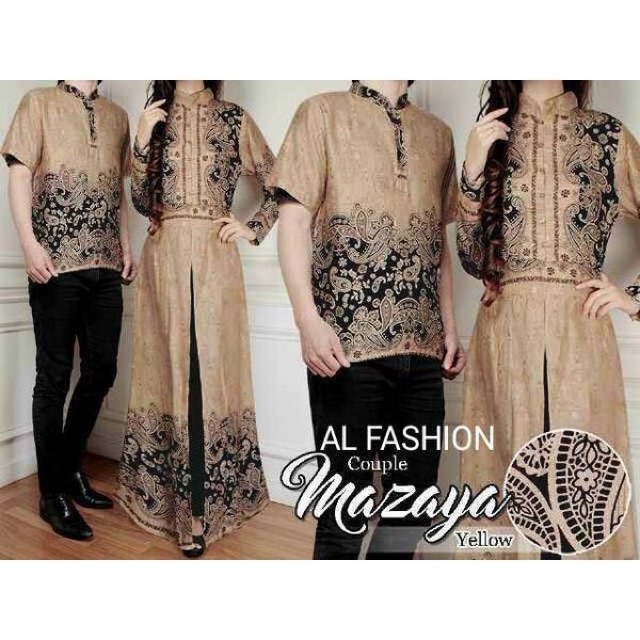  AF COUPLE  BATIK Mazaya baju  batik pasangan HM SHOPA 