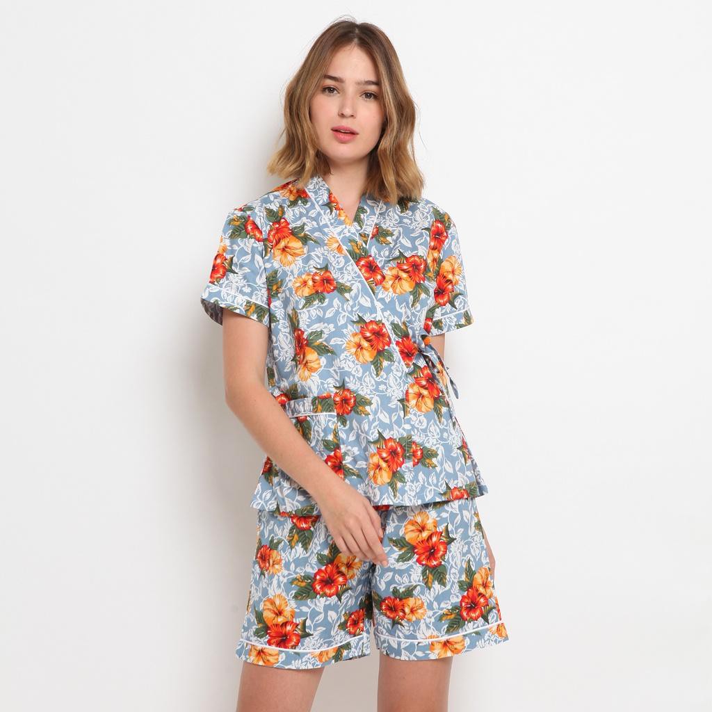 TRANSMART - VIRGINIA Piyama Kimono Bunga Sepatu Mp1822