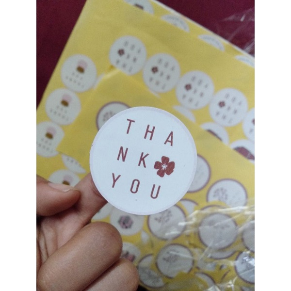 

(1000pcs) Sticker Thank You aesthetic for box