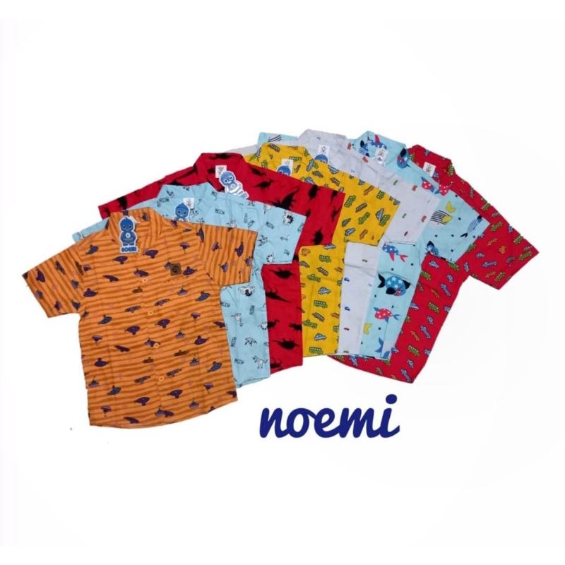 Kemeja Anak Laki Cowok Fullprint 468 (1_4 Thn)