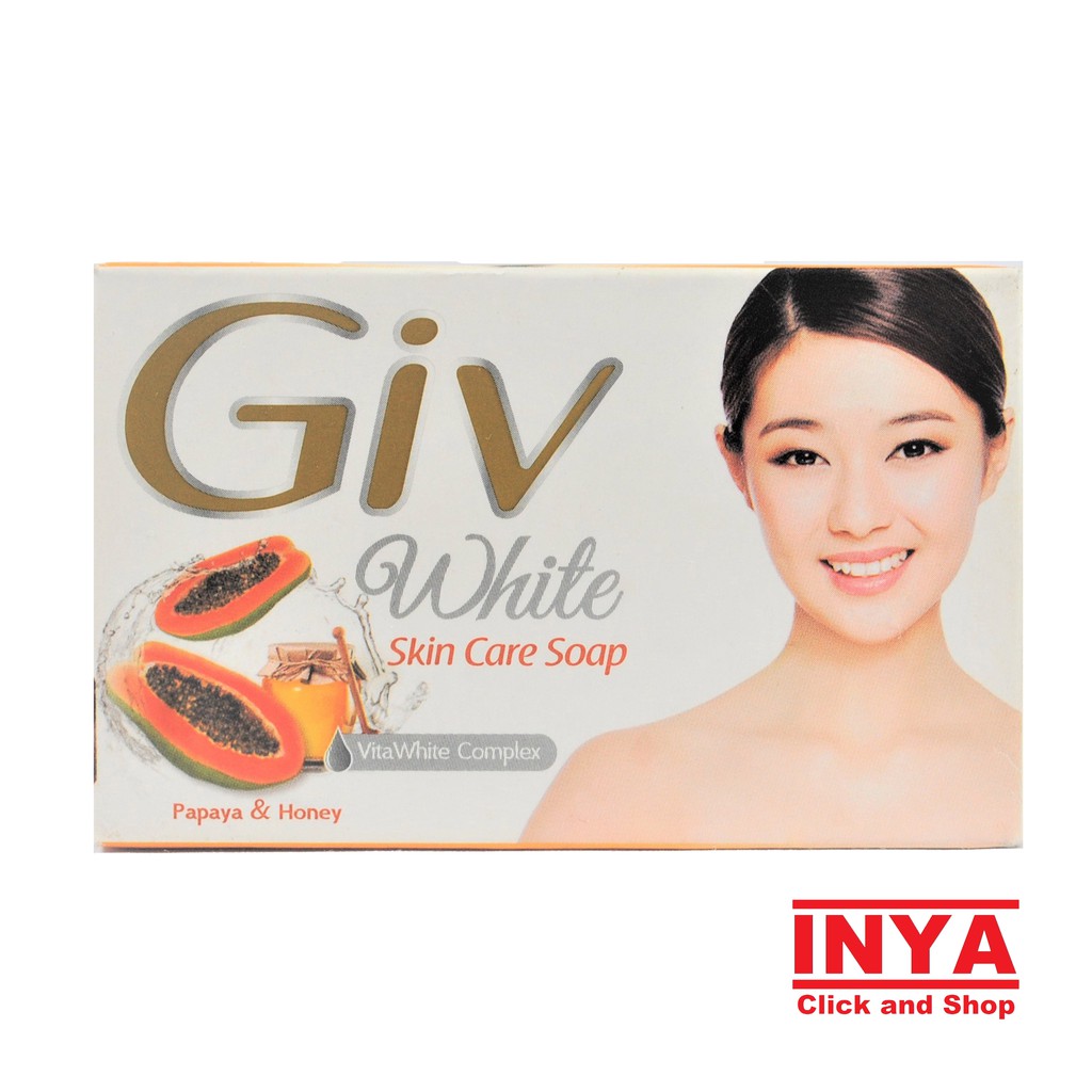 GIV PAPAYA &amp; HONEY WHITE SKIN CARE SOAP 76gr - Sabun Batang