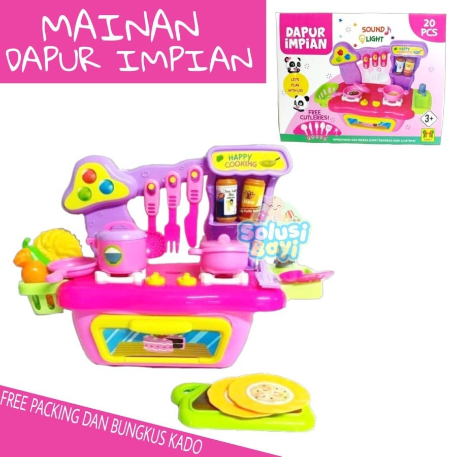 TIMON OFFICIAL Mainan Anak Perempuan Masak-Masakan DAPUR IMPIAN