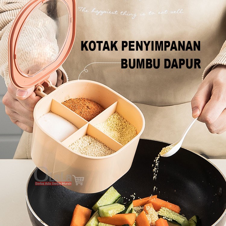 TEMPAT / KOTAK BUMBU 4SEKAT OLL-0357