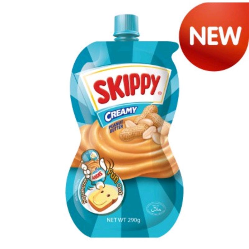 Skippy creamy peanut spread peanut butter 290 gram selai kacang