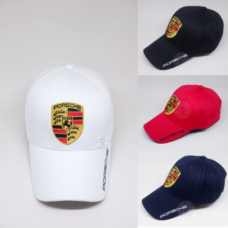 topi baseball PORSCHE logo embroidered import premium UNISEX ( FREE BOX )