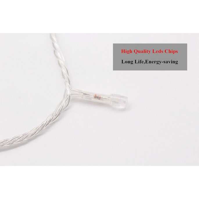 Garland Lampu Hias String 100 LED 220V 10 Meters EU Plug Tumblr Light Lamp Waterproof Murah