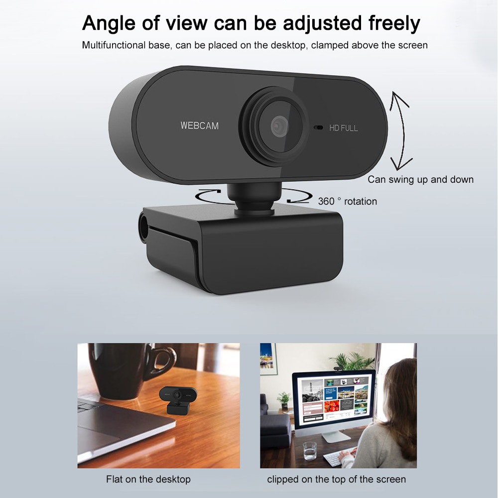 Webcam 1080p Full HD USB High Resolution Support Laptop dan PC Webcam USB