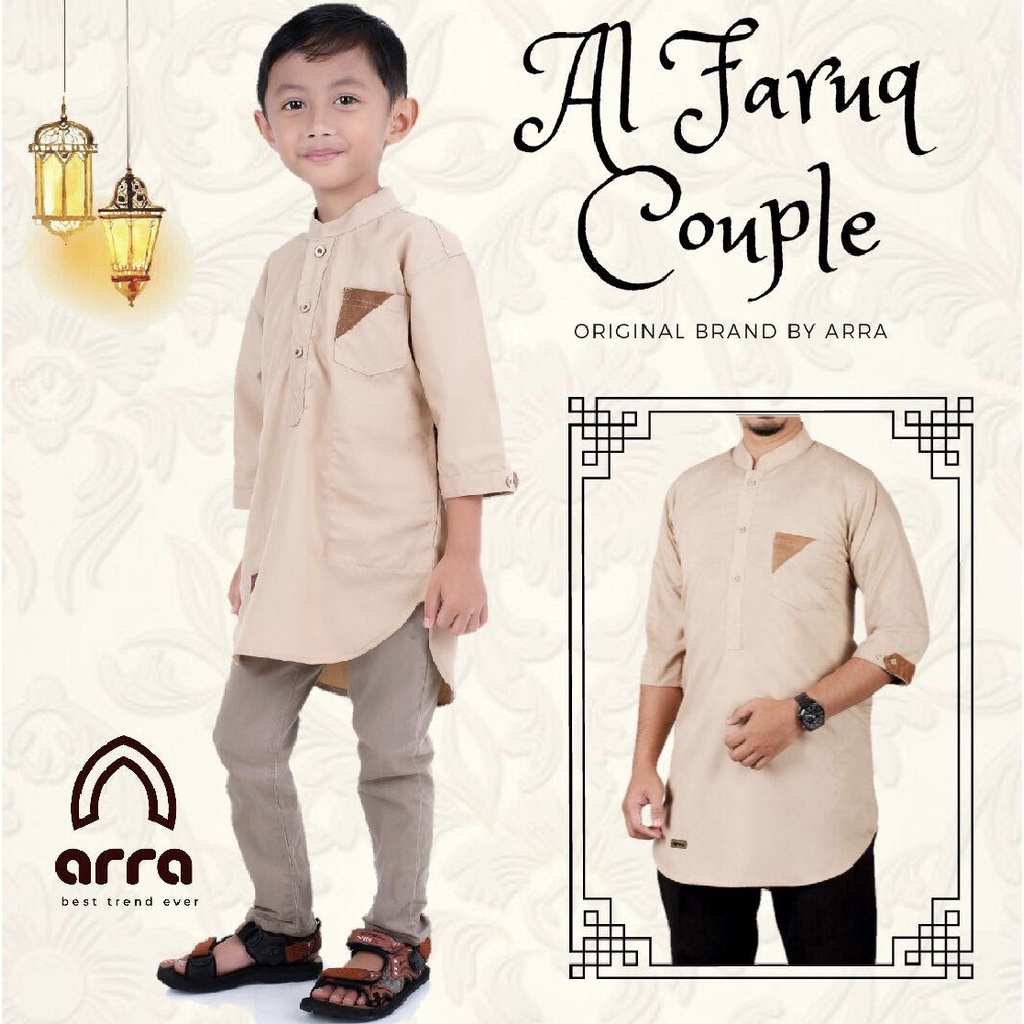 Baju Koko Couple Ayah Dan Anak Lengan Pendek Arra Al Faruq Baju Kokoh Muslim Kurta Pakistan