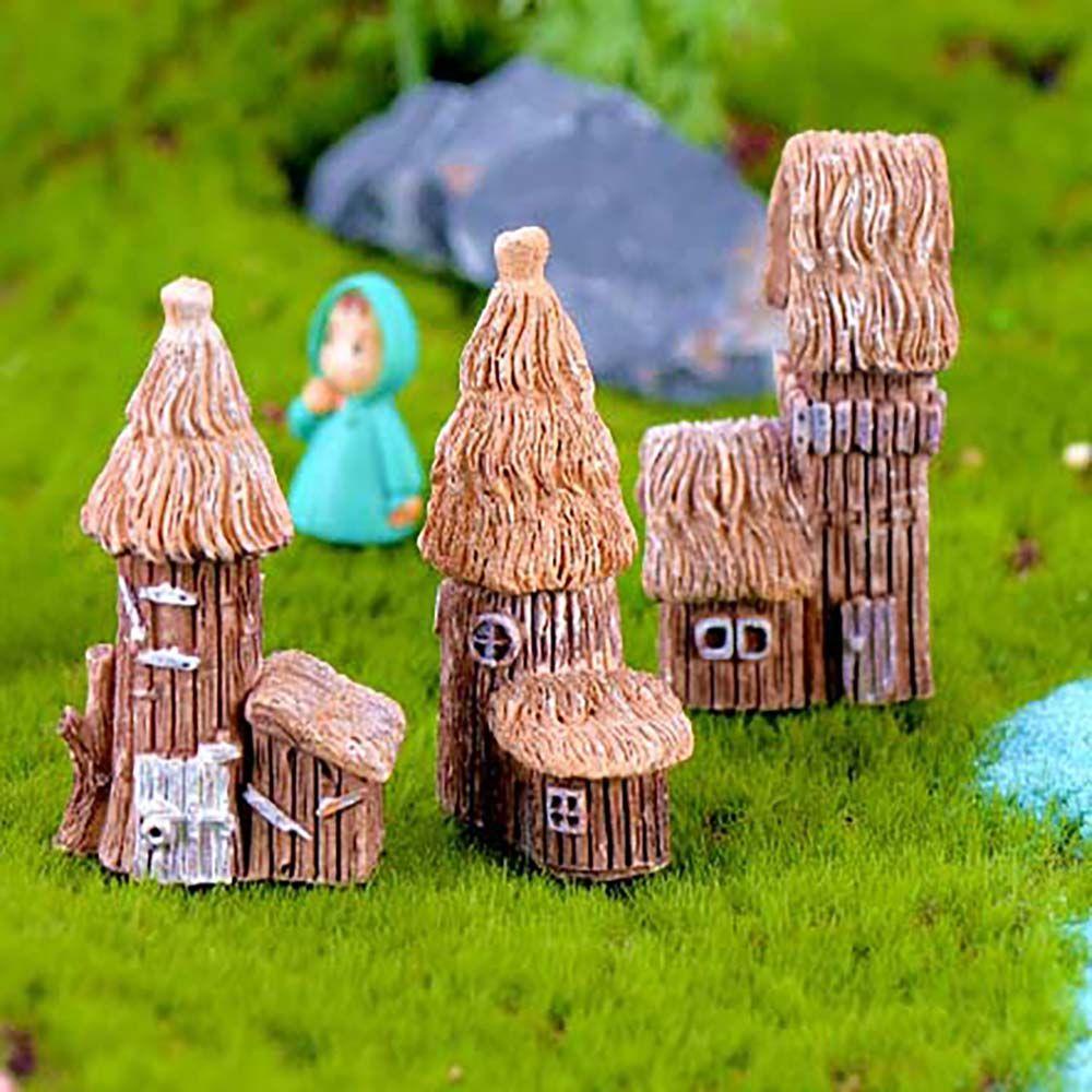 Agustina Rumah Pernak Pernik Castle Kerajinan DIY Dekorasi Rumah Ornamen Peri Taman Pastoral Patung
