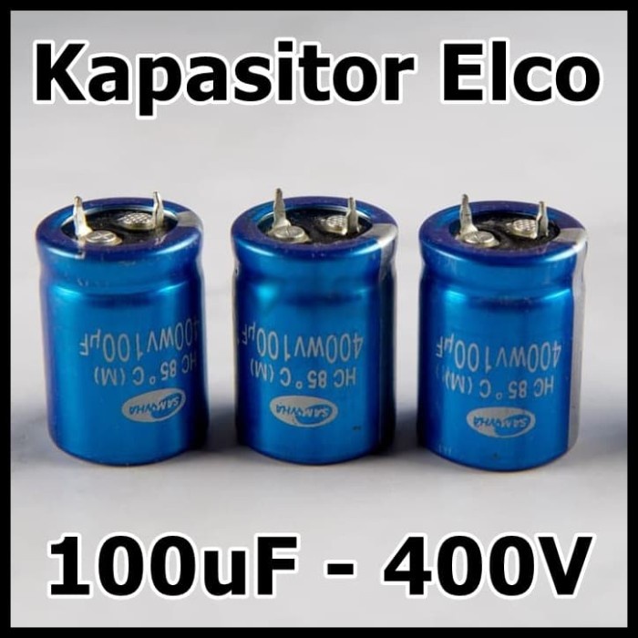 Kapasitor Elco 100uf 400v Capacitor Elko 100 uf 400 Volt