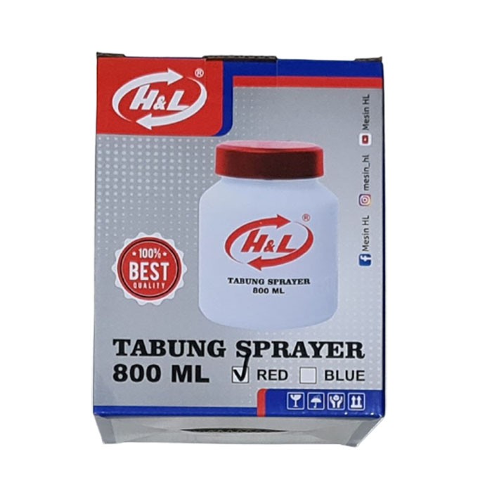 HL Tabung Sprayer 800ml Botol Cat Termasuk Tutup