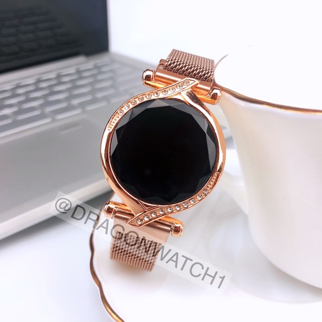 ［Ready Stock］Jam tangan magnet LED wanita digital layar sentuh S1093