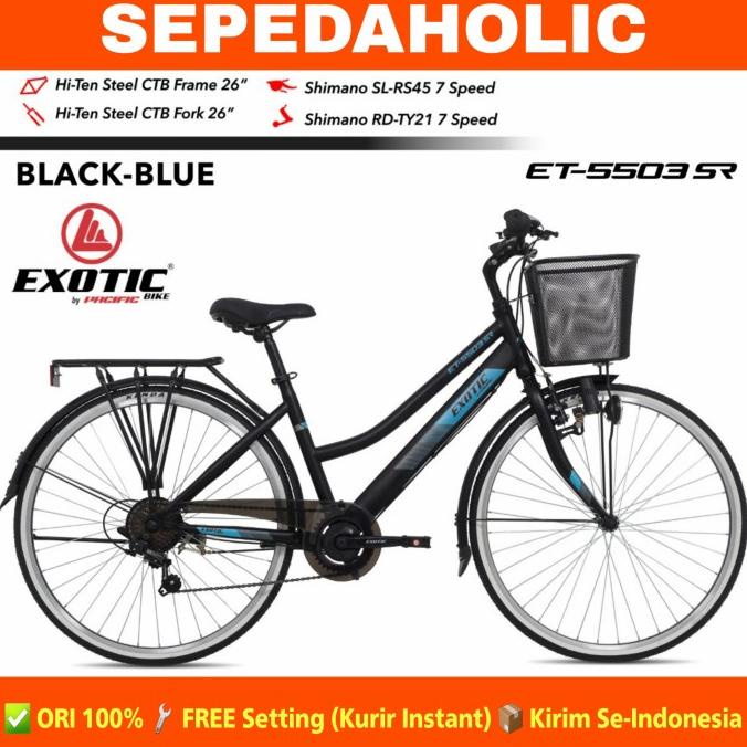 Sepeda Keranjang Dewasa Perempuan Exotic Et 5503 26 Inch