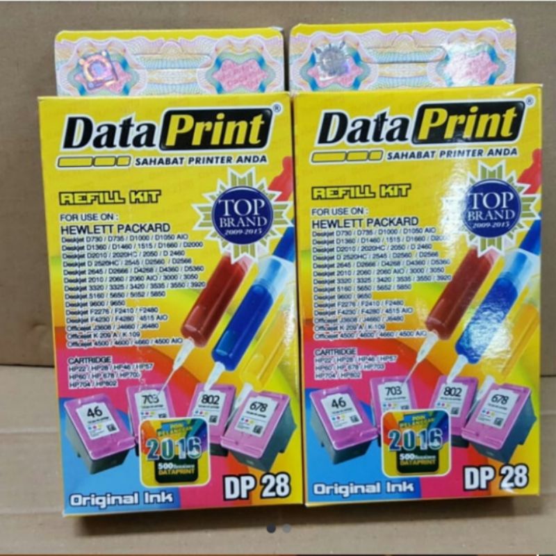 Tinta Refill Data Print Untuk HP 28 Buat warna/color