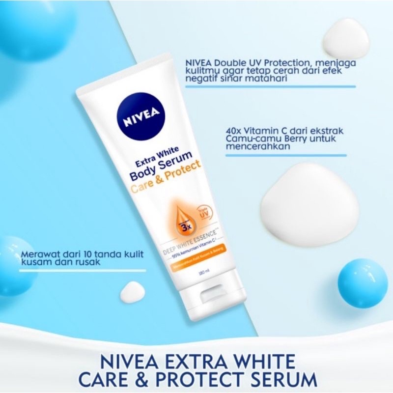 NIVEA EXTRA WHITE BODY SERUM 180ml