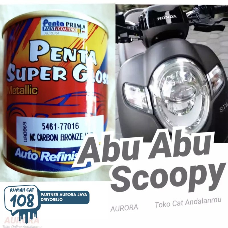

Rumah Cat - Cat Penta Super Gloss NC Carbon Bronze Met 200ml Abu-abu Scoopy / Semprot Duco Duko Diko Sepeda Motor Mobil Abu Honda Metalik Metallic Metalic Rumah Cat Motor dan Mobil