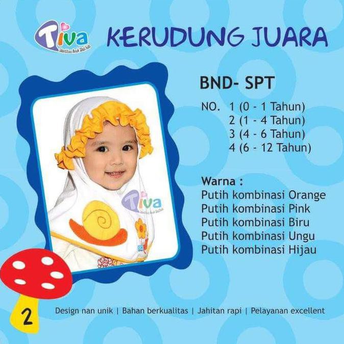 jilbab anak termurah Jilbab Bayi dan Anak jilbab tiva BNDSPT ready stock