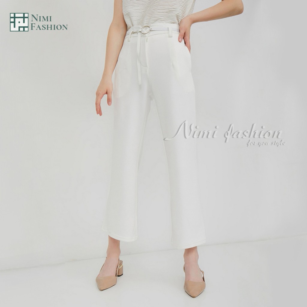 NIMI - Venya Pants Celana Cutbray Scuba Premium HigtWaist Cutbray Palazzo Office Pants