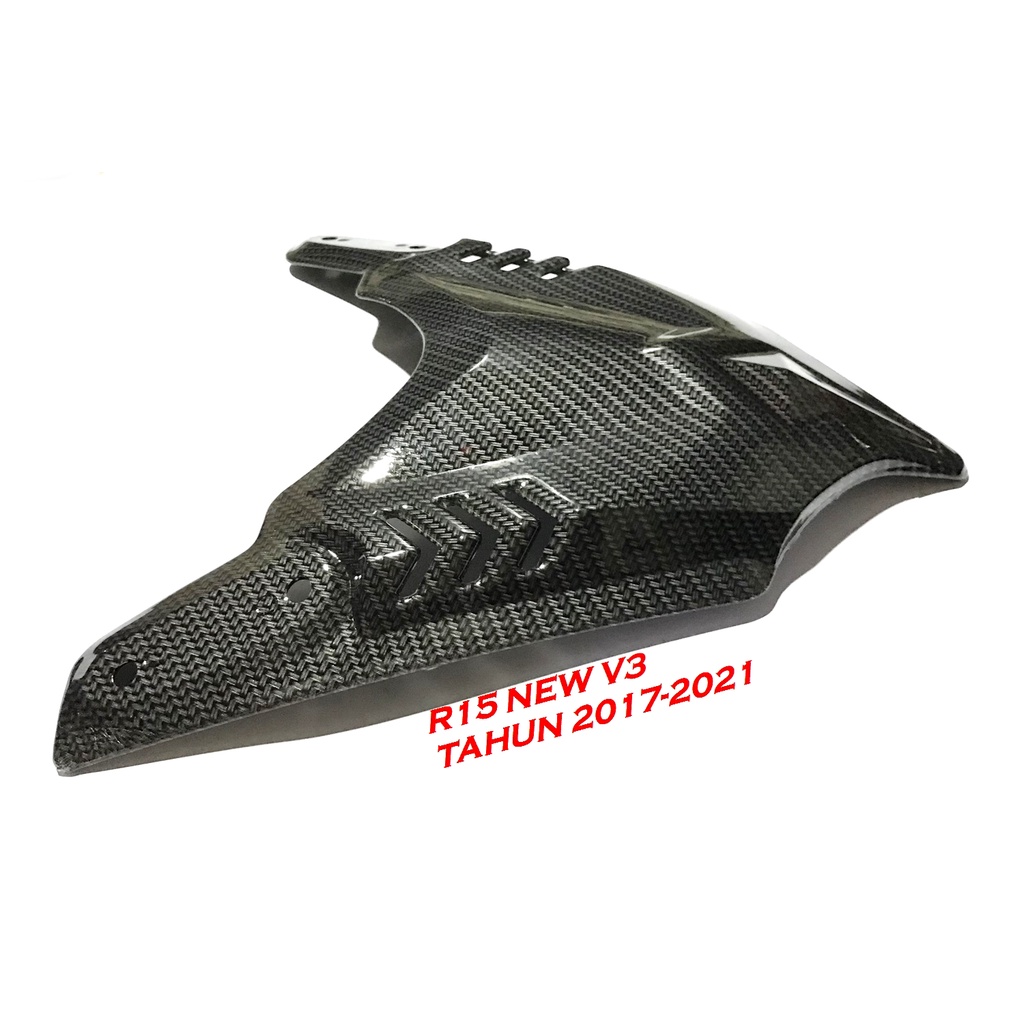 COVER LAMPU  R15 NEW V3  CARBON TAMENG LAMPU DEPAN YAMAHA ALL NEW R15 VVA LED TAHUN 2017-2021 KARBON