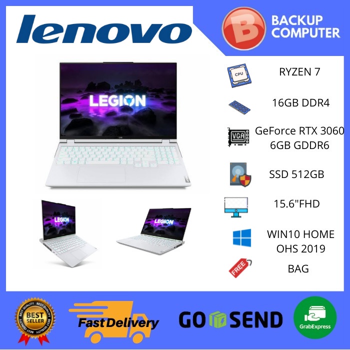 LAPTOP Lenovo Legion5 15ACH6H 82JU00F1ID AMD Ryzen 7 5800H