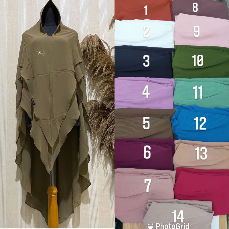 Khimar Halimah ori Avrilia