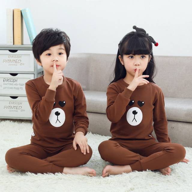 Piyama tidur anak Setelan baju celana panjang tidur anak Piyama tidur anak Setelan baju celana panjang tidur anak