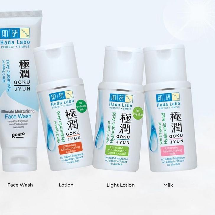 TONER HADA LABO Gokujyun Ultimate Moisturizing Light Lotion 100ml [Garis hijau]