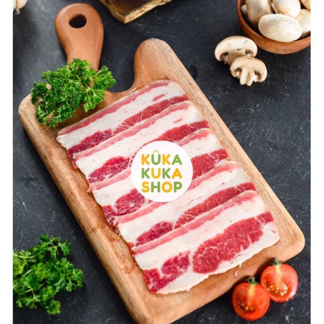 US Shortplate FRESH CUT Daging Sapi Beef Slice Premium Karubi 500gr