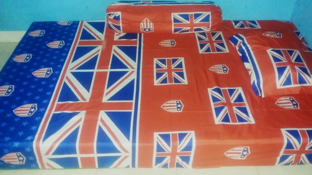 Sprei Homemade Motif Anak Dan Dewasa Bunga Motif Red Shabby