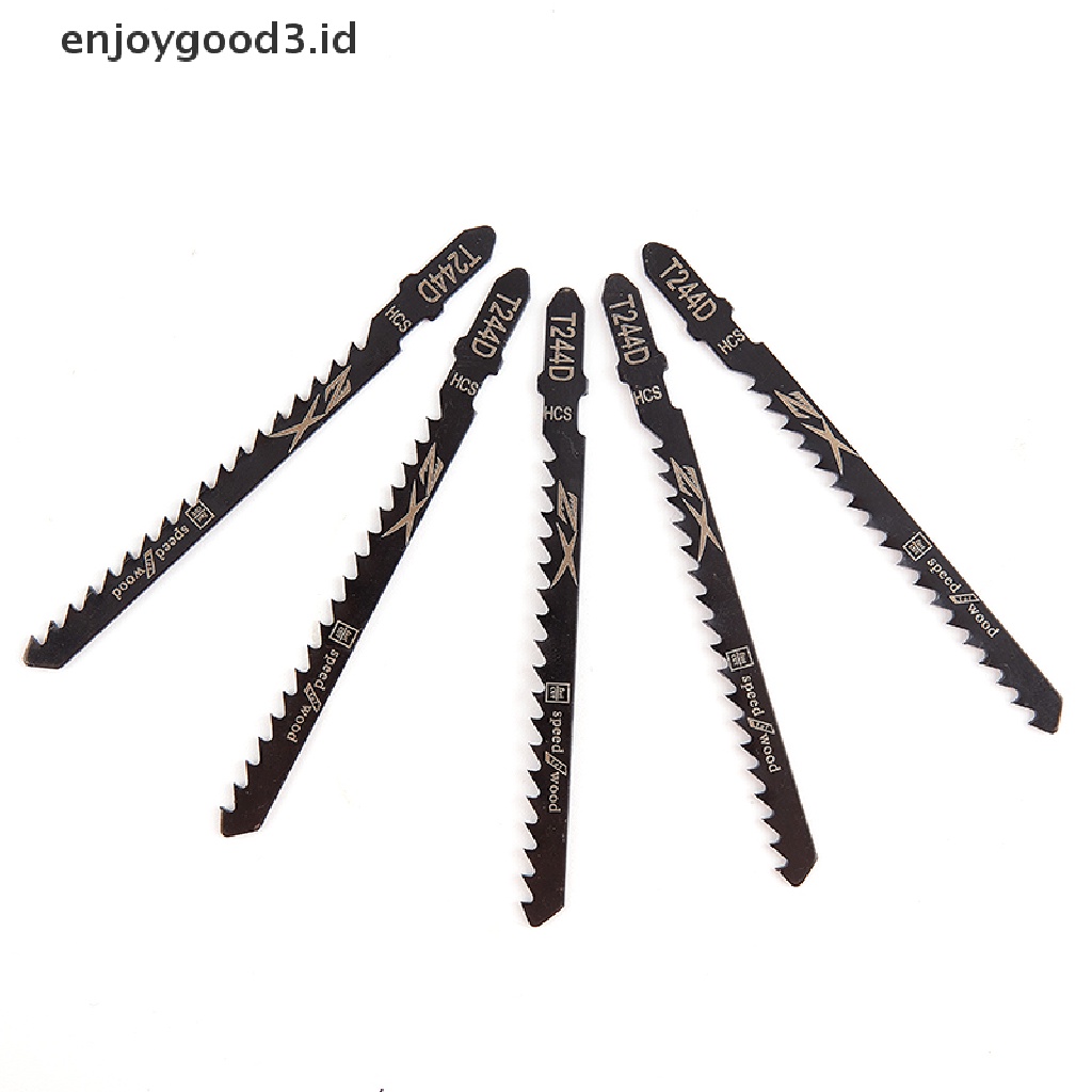 5pcs / set Hcs 6t Jig Blade T244D / T344D Untuk Gergaji Lurus