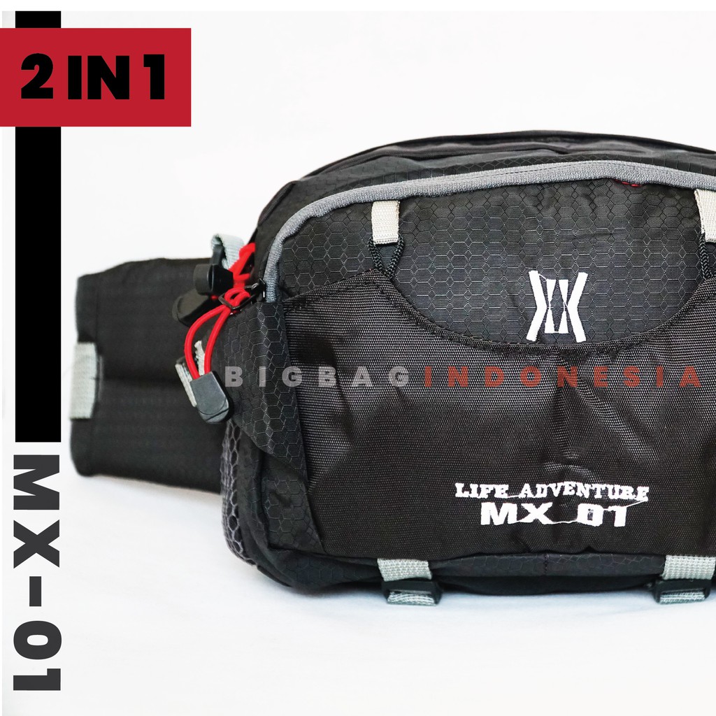 Tas Selempang Tas Selempang GEAR BAG LIFE ADVENTURE MX 01 -  Original BB - Slingbag Waist bag Cowok