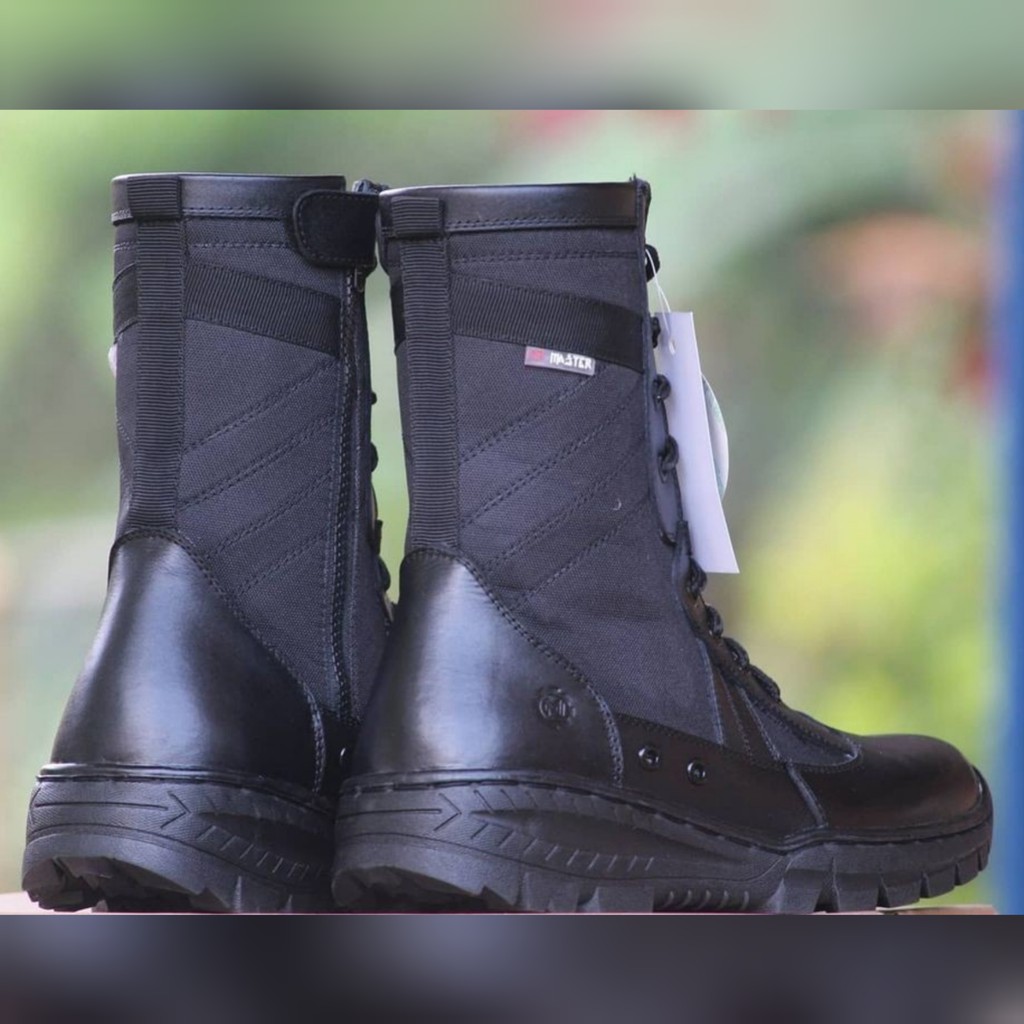 SEPATU PDL NINJA MASTER KULIT SAPI ASLI SEPATU PDL TNI POLRI SECURITY SATPAM SEPATU BOOTS PRIA WANIT