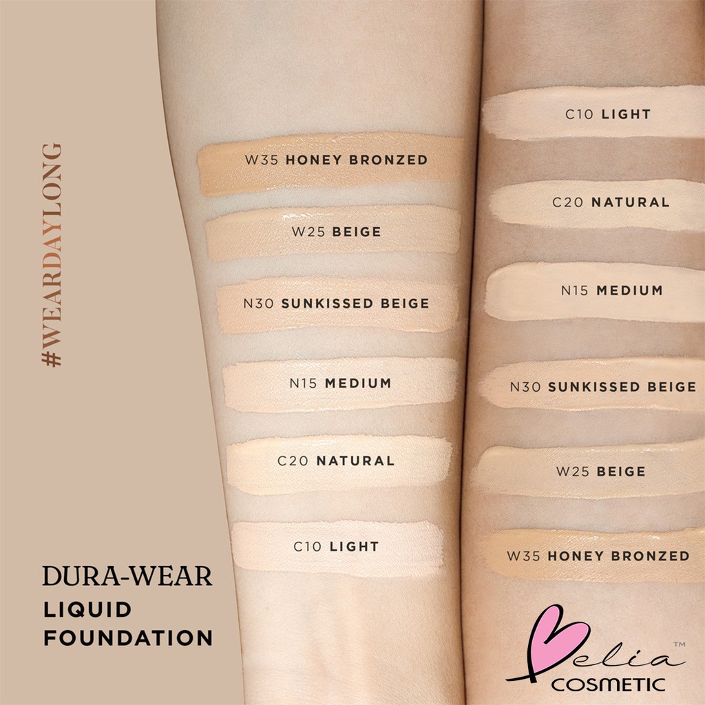 ❤ BELIA ❤ MINERAL BOTANICA Dura-Wear Series | Liquid Foundation | Primer  | Loose Powder  | ✔ BPOM