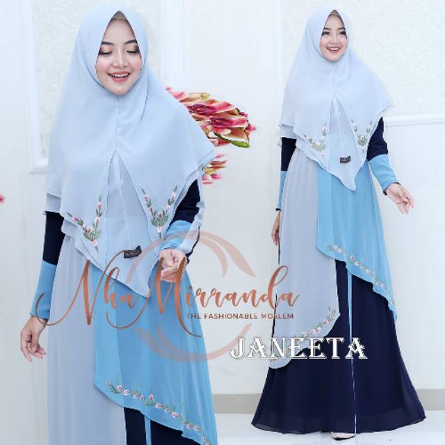 Janeeta Syar'i ORIGINAL by Nha Miranda/ Gamis Syar'i