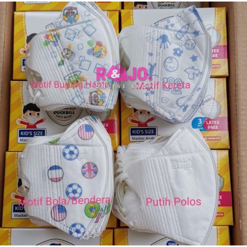 Masker Sensi duckbill anak isi 40 pcs