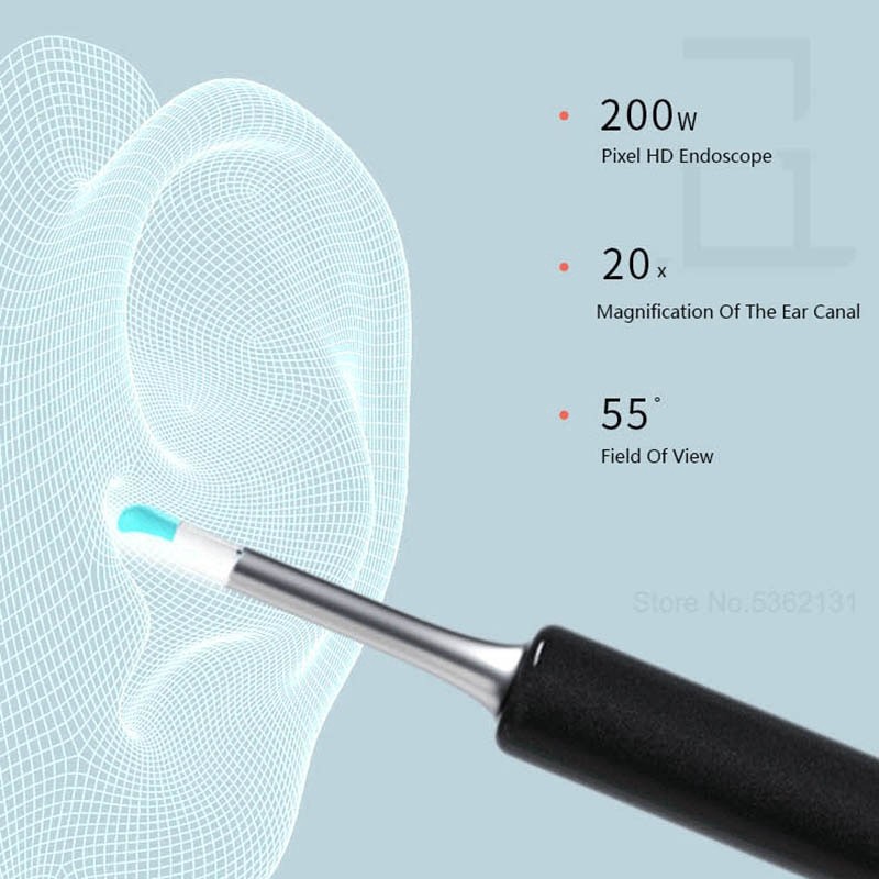 Bebird T5 Smart Visual Ear Stick Endoscope 200W Korek Pembersih Kuping Telinga Kamera