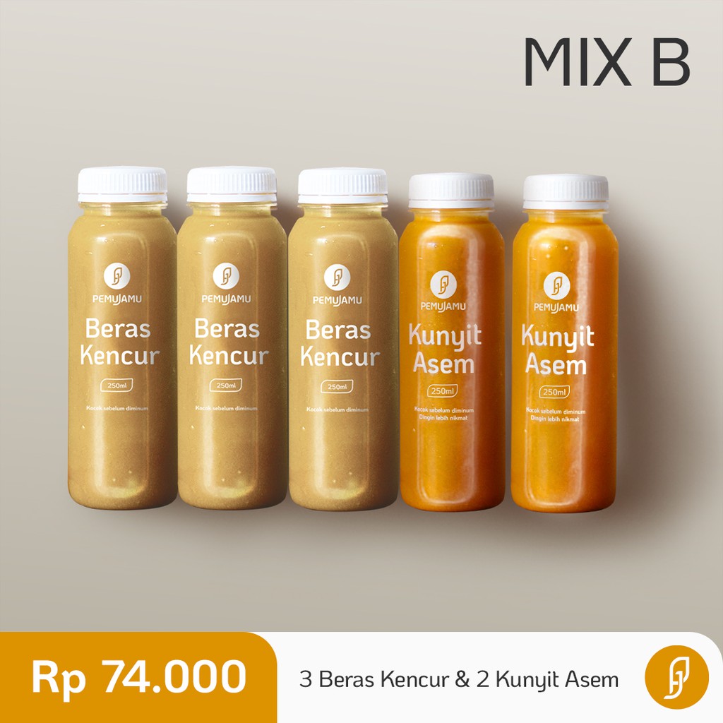 

MIX B | 3 Beras Kencur & 2 Kunyit Asem | Pemujamu Bundle Pack