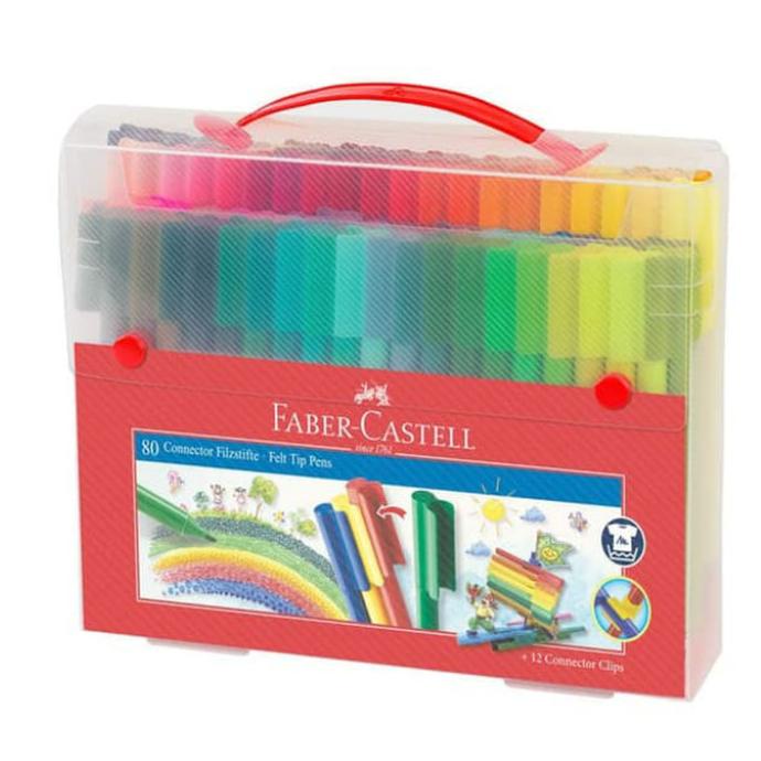 

SPIDOL WARNA FABER CASTEL / CONNECTOR PENS 80 GIFT CASE FABER-CASTEL ---READY---