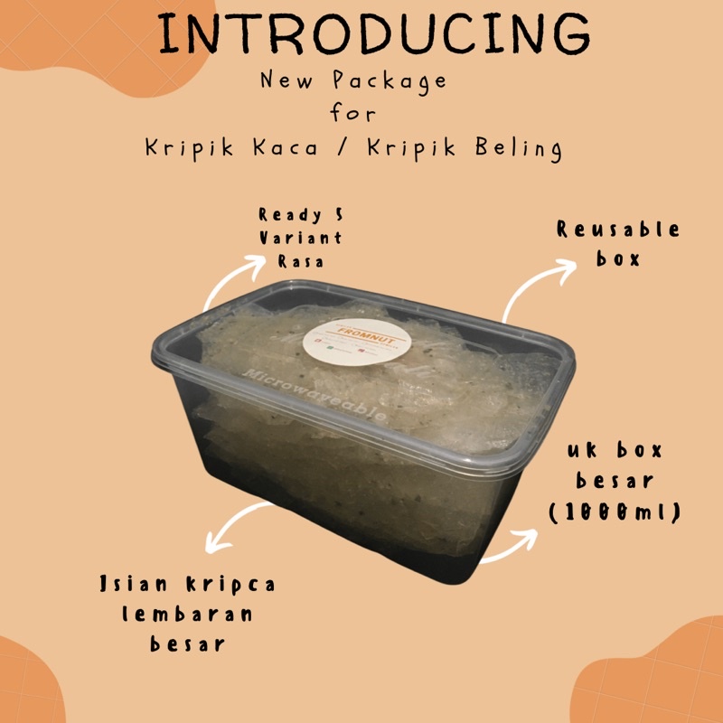 

[Baca deskripsi] Kripca premium package uk box 1000ml