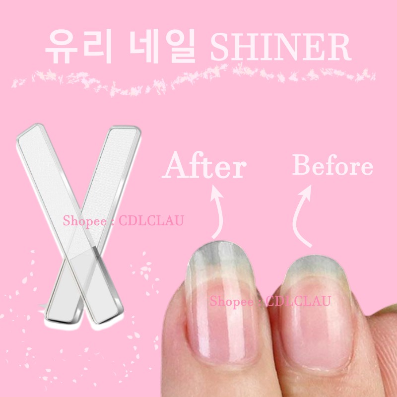 PAKE BOX - MAGIC 유리 네일 SHINER GLASS NAIL SHINER - PENGKILAP KUKU - NANO FILE MAGIC NAIL