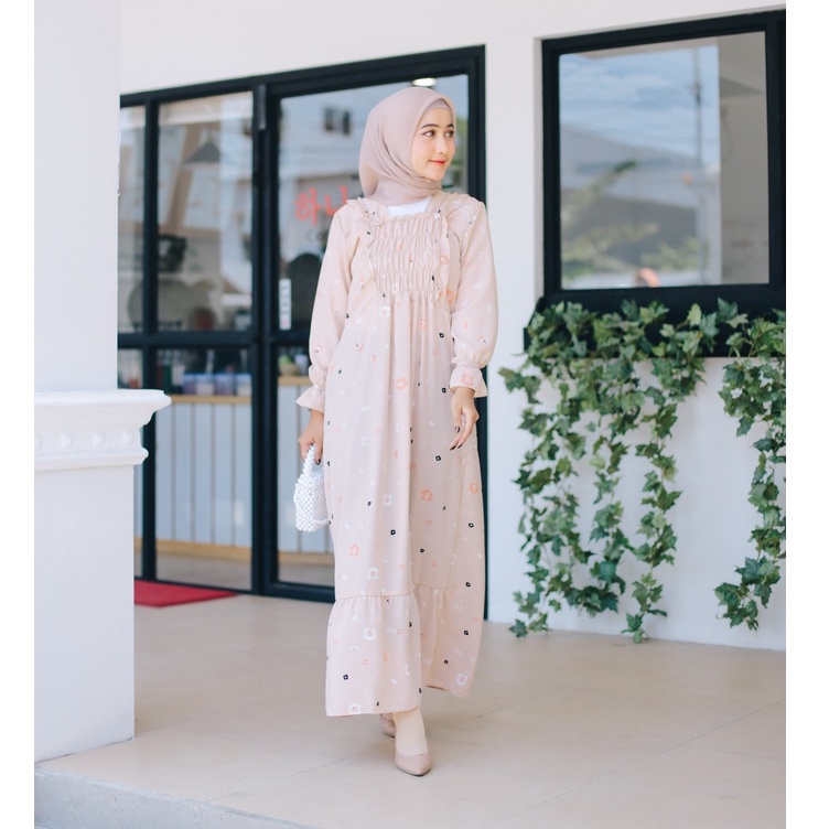 (RPA) GAMIS MELANISA BUSUI DRESS RAYON UNIQLO