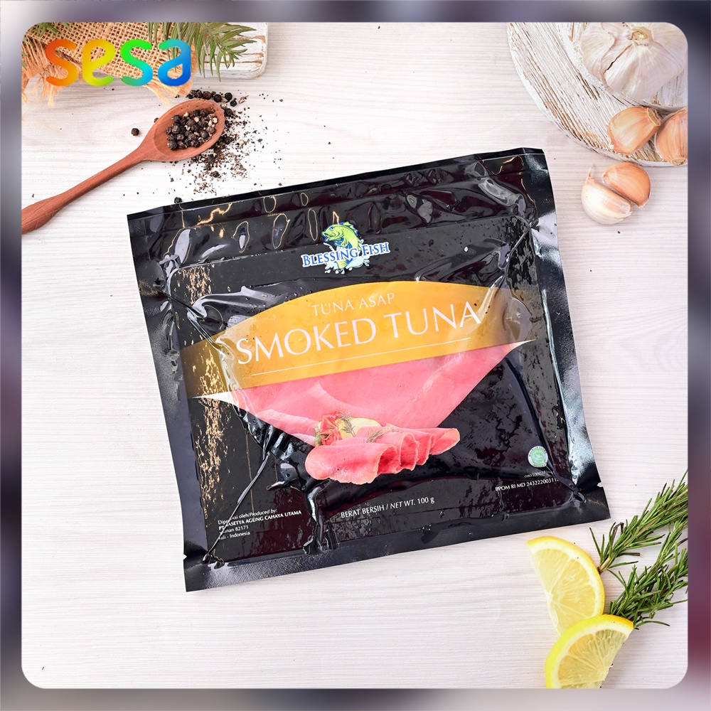 

Blessing Fish - Ikan Tuna Asap 100 g (Smoked Tuna Sliced)