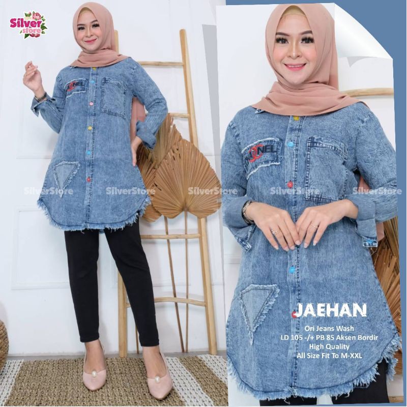 BAJU DRES WANITA JAEHAN LEVIS