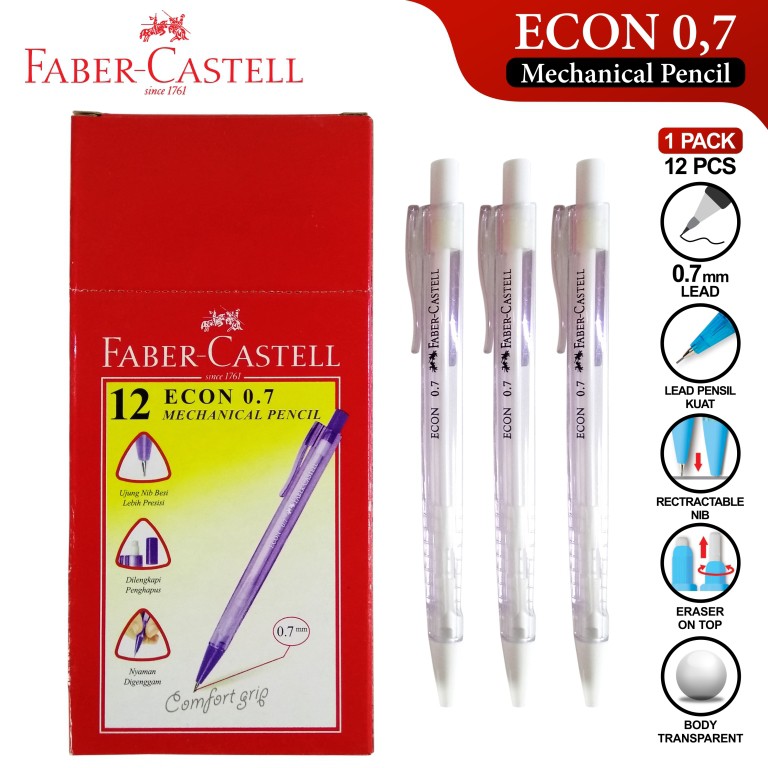 

[PCS] PENSIL MECHANIC / PENSIL ISI ULANG FABER CASTELL ECON 0.7 MM*