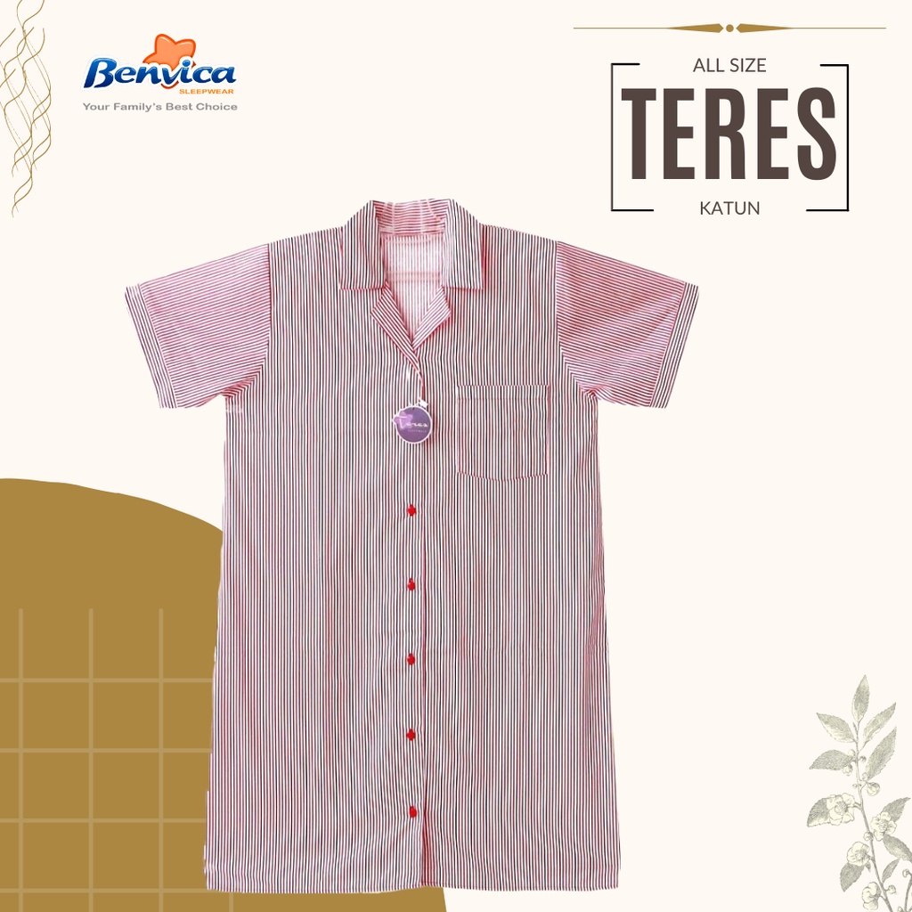 BAJU TIDUR DASTER KATUN TERES AL - A