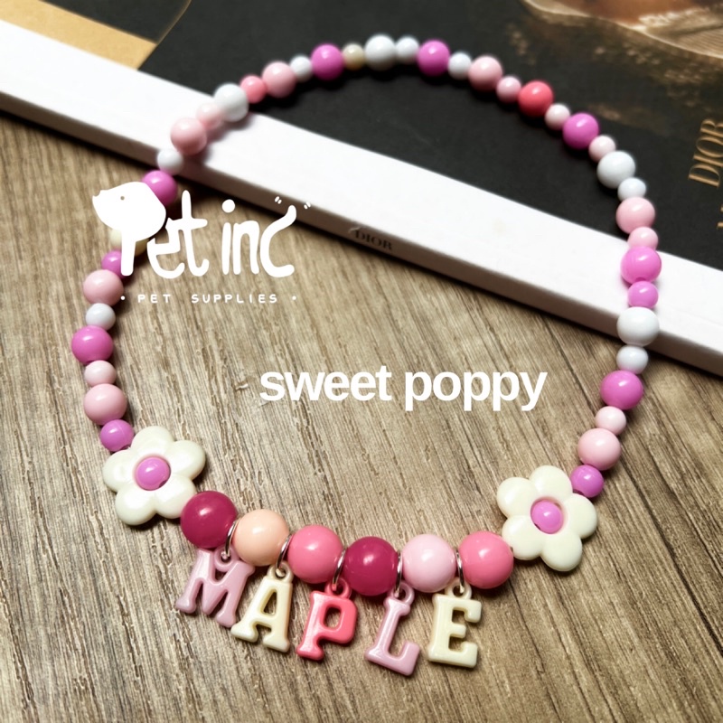 Custom korea name necklace for pet (dog, cat, rabbit)