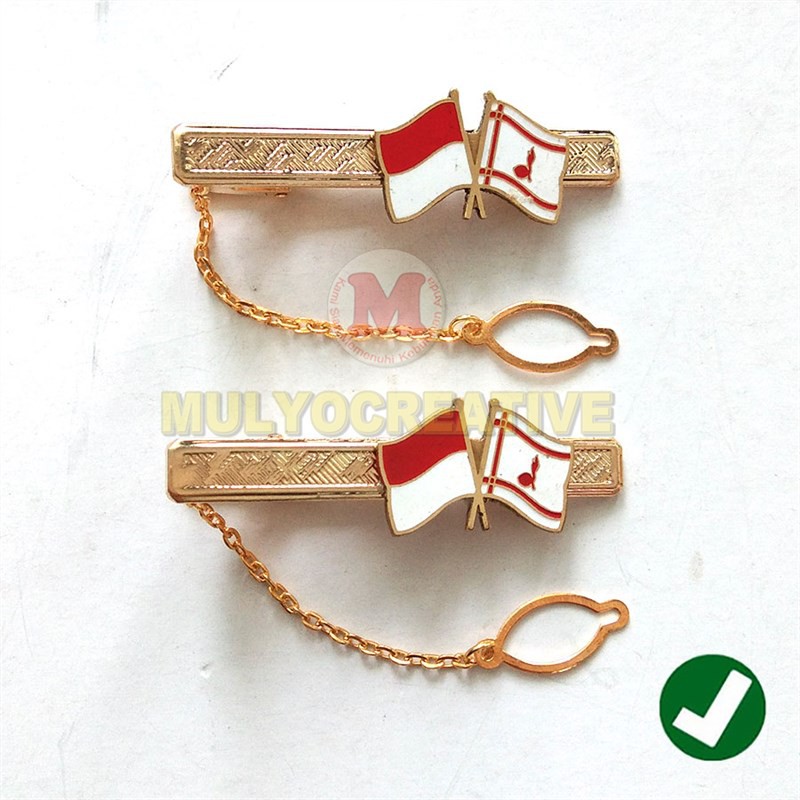 Pin Dasi Kuningan - Jepit Dasi Pramuka Indonesia